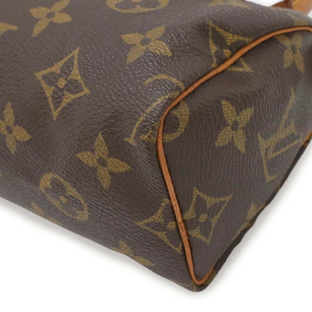 LOUIS VUITTON Authentic Brown Monogram Mini Speedy Bag - Picture 4 of 8